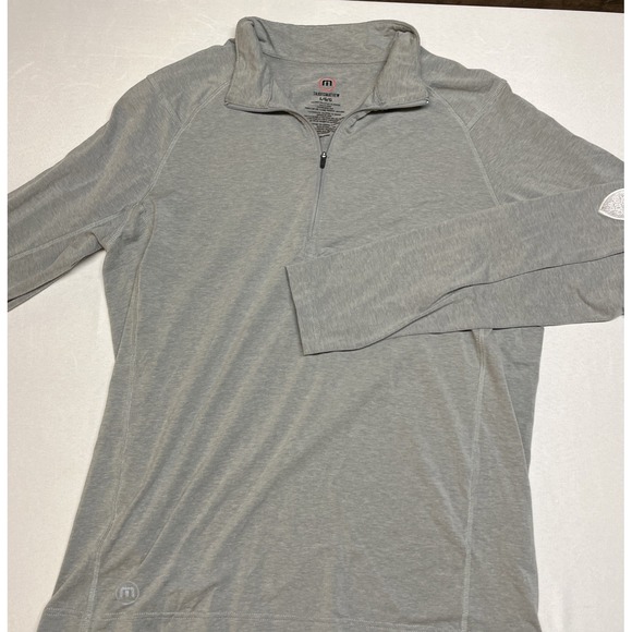 Travis Mathew BHCC 1912 Men's Polo Shirt Long Sleeve Gray Size Large Golf - Picture 2 of 8